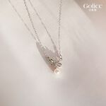 【Gulicc】古莉可 項鍊 簡約氣質小蝴蝶結珍珠項鍊, , large