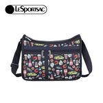 |快速出貨|Lesportsac Deluxe Everyday Bag 經典斜背包/ 紐約美食插畫風, , large