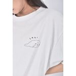 (L) 質感棉質純棉白色短袖上衣二手衣, , large