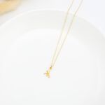 【Angel & Me】Dragonfly s925 sterling silver 24k gold plated necklace gift, , large