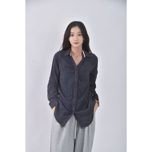 (M) beaumont carr棉質純棉格紋綠色襯衫上衣二手衣