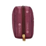 |快速出貨|Lesportsac Rectangular Cosmetic 長形化妝包/ 酒紅格紋釘飾, , large