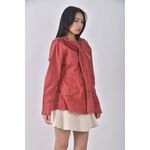 (S) euro como質感棉質純棉紅色外套二手衣, , large