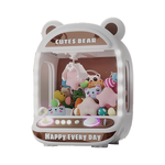 粉Q熊夾娃娃機 USB充電版 顏色款式隨機, , large