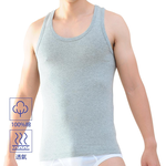 【MORRIES】精梳純棉U領窄肩男休閒背心GK8357, , large