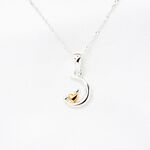 【Angel & Me】心月相依 s925 純銀 星星 月亮 項鍊 生日禮物, , large