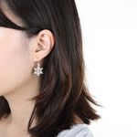 【Angel & Me】聖誕 雪花 s925 純銀 耳環 (可改夾式) 情人節, , large