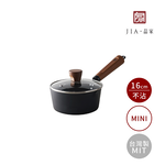 【JIA品家】家嚐 陶瓷不沾 單柄湯鍋16cm 台灣製造MIT, , large