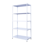【Y HOUSE】90x45x210cm 5-layer hole-free iron plate storage rack rack iron rack - paint white, , large