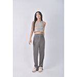 (M) wear to eat高腰皺摺灰色長褲二手衣, , large