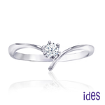 [ides愛蒂思] 成年禮 生日禮 日系輕珠寶OL系列設計款14K金鑽石戒指/嬌點 (戒圍請於訂單備註), , large