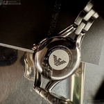 [星晴錶業]ARMANI手錶,28mm,AR00084銀白色錶面玫瑰金錶殼金銀相間精鋼錶帶款, , large