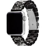 COACH Apple Watch 錶帶 38/41/42mm 適用 錶帶- 黑色C字玳瑁紋(不含手錶), , large