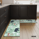 Buy big and get small new technology instant water-absorbent and oil-proof leather soft floor mat, , large
