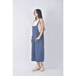 (4XL（含）以上) denim supply高腰吊帶寬鬆藍色長褲二手衣, , large