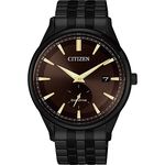 CITIZEN 星辰  光動能小秒針手錶-咖啡x黑/40mm(BV1115-82X), , large