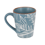 Matte Tropical Mug with Soft Banana Leaf Design, , large