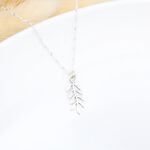 【Angel & Me】Laurel leaf s925 sterling silver necklace Birthday gift, , large