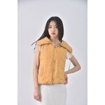 (S) 背心連帽黃色外套二手衣, , large