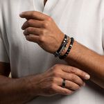 【快速出貨】法國 ROCHET CABESTAN系列 鋼索手環-黑 HBJ2381, , large