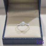 [ides愛蒂思] 情人禮 生日禮 日系輕珠寶OL系列設計款天然鑽石32分E/VS1八心八箭EX車工14K金鑽石戒指/你是唯一 (戒圍請於訂單備註), , large