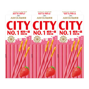 City No.1 Strawberry Biscuit Stick