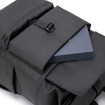 KINGSONS Roll Top Commuter Backpack-brown, 日暮沙, large