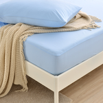 【FOCA】Ice Heart Blue | Professional nursing grade 100% ultra waterproof mattress protector - Double extra large, , large