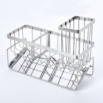 304 stainless steel dishcloth rack integrated sink dishwashing sponge drain basket, , large