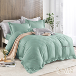 【Betrise】Lazy Gray | 60-Count Tencel Embroidery Duvet Cover Set – Single, , large