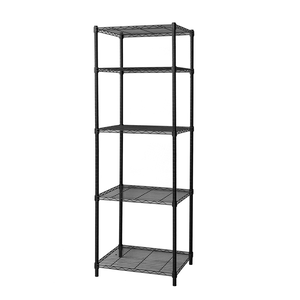 【Y HOUSE】60x45x210cm Lightweight Five-Layer Iron Rack Iron Rack - Painted Black