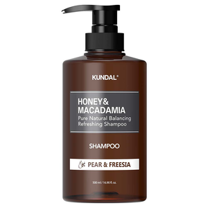 [巨林生化科技]【KUNDAL昆黛爾】HONEY&MACADAMIA Pure Natural Balancing Refreshing Shampoo 500ml(PEAR&FREESIA)