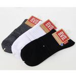 【BVD】1/2學生男襪-黑 B238 男襪 襪子 短襪, , large