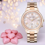 CITIZEN 星辰 XC Hebe田馥甄配戴款 台灣限定 鈦 光動能電波女錶 套錶 CB1137-65W, , large