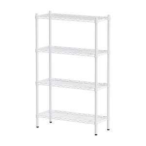 【Y HOUSE】76x30x120cm Lightweight Four-layer Iron Rack Iron Rack Shelf-Painted White