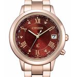 CITIZEN 星辰 XC Hebe田馥甄配戴款 酒紅 光動能鈦電波女錶 CB1138-62W, , large