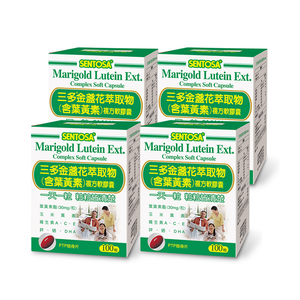 【三多士】金盞花萃取物(含葉黃素)膠囊100粒(4盒組)