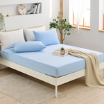 【FOCA】Ice Heart Blue | Professional nursing grade 100% ultra waterproof mattress protector - Double extra large, , large
