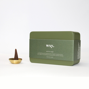 wxy Incense Cones-Grey-Sambac & Cedar