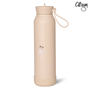 【Citron】矽膠提把三層保溫瓶_500ml_芭蕾女孩