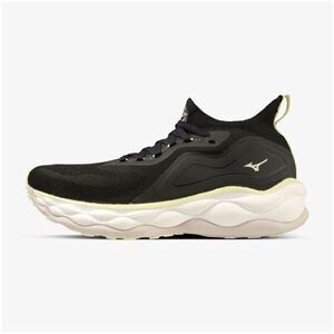 Mizuno Wave Neo Ultra 女 慢跑鞋 運動 路跑 輕量 避震 襪套式 黑黃白 [J1GD223473]