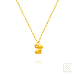 【TLH】黃金墜項鍊/手鍊系列 純金999 YOU&ME 閨蜜心有靈犀 約重0.05錢&plusmn;0.01, , large