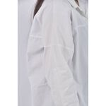 (XL) 長版排扣白色襯衫上衣二手衣, , large