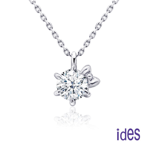 [ides愛蒂思] 生日禮 日系輕珠寶OL系列設計款天然鑽石20分E/VS1八心八箭EX車工14K金鑽石項鍊鎖骨鍊/萌萌