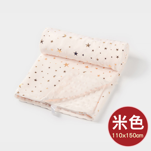 雙面絨大顆粒安撫毯-(110x150cm)/花色-星星米