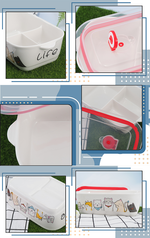 KIYODO陶瓷保鮮餐盒-3格-2入, , large