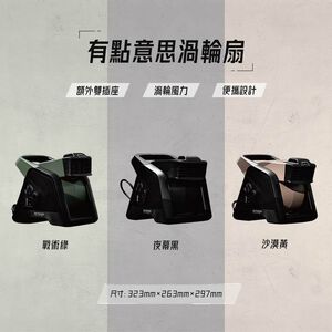 【樂活不露】有點意思渦輪扇 【顏色隨機】 三色TF-01S/02G/03B 三段風速 強勁氣流 循環風扇 電扇