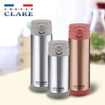 CLARE 可蕾爾 316不鏽鋼陶瓷彈跳保溫杯一鍵式彈蓋保溫杯 玫瑰金500cc-Leidea樂德兒, , large