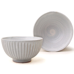 [豐名日本餐具] 4.0"井 菊紋 粉引 / C04DB0-346-2, , large