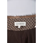 (S) safarny格紋棕色長袖上衣二手衣, , large